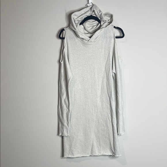 RtA | Women’s Joelle Cold Shoulder Metallic Hooded Dress Size Small - Picture 1 of 7